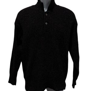 Vintage Robert Bruce Wool Sweater Black Men’s Size Medium